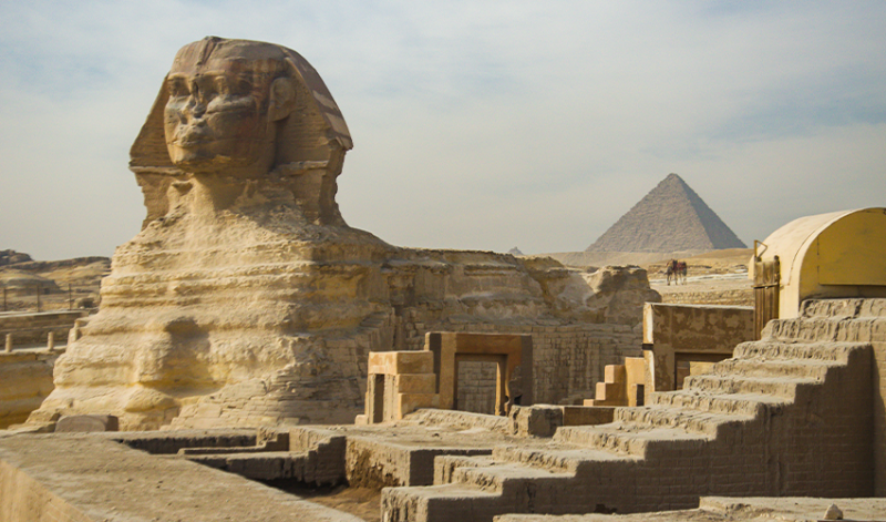Grand Egyptian Museum exterior in Cairo (no branding visible)