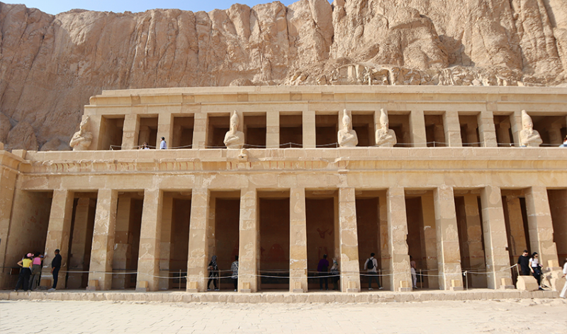 Step Pyramid of Djoser at Saqqara under clear sky