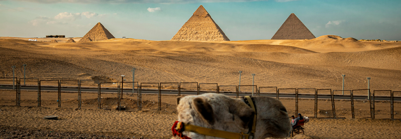 Bent Pyramid at Dahshur in the desert