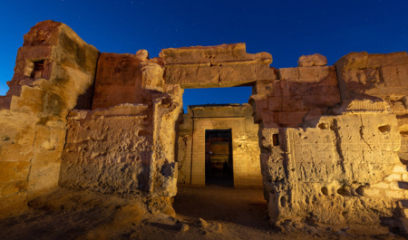 Ruins of the Temple of the Oracle (Oracle of Amun) in Siwa Oasis