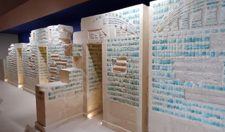 Artifacts display inside the Imhotep Museum at Saqqara