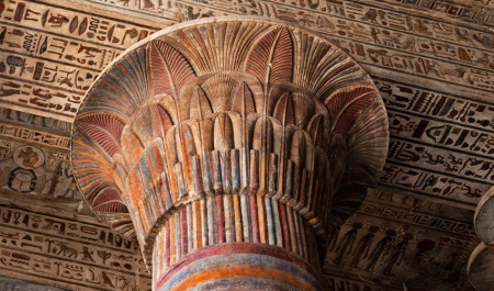Columns of the Temple of Khnum in Esna