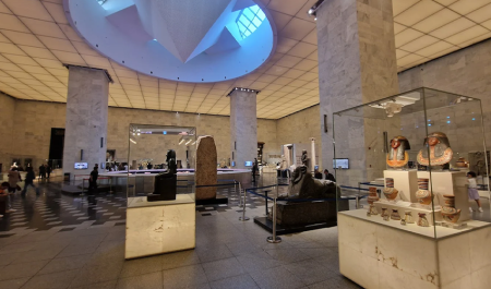 National Museum of Egyptian Civilization NMEC exterior in Cairo